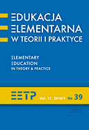 Early Childhood Education in the Pedagogical Discourse [Kazimierz Żegnałek (red.), Niektóre problemy wczesnej edukacji dziecka, Siedlce 2016] Cover Image
