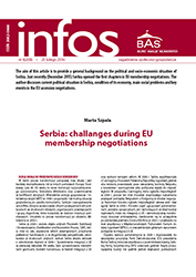 Serbia: challanges during EU membership negotiations Cover Image