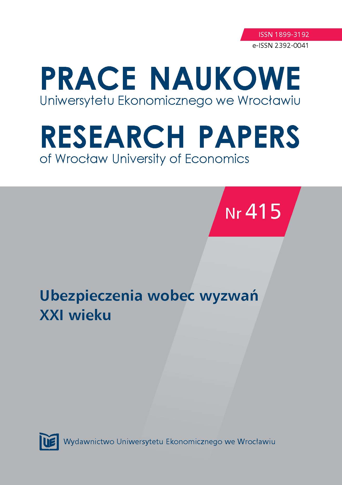 Insurance commisions as a determinant of banks’ strategies based on co-operation with an insurance companies Cover Image