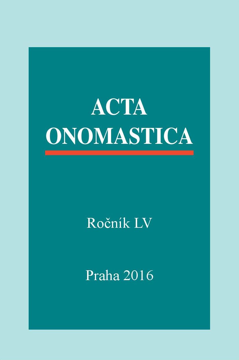 An Important Event for Czech Onomastics Cover Image