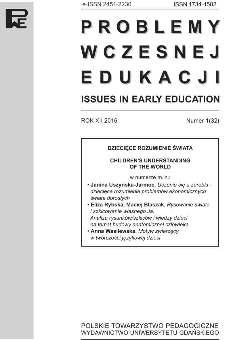 Life saving science: English four-year olds’ understanding of injuries and the appropriate first aid treatment Cover Image