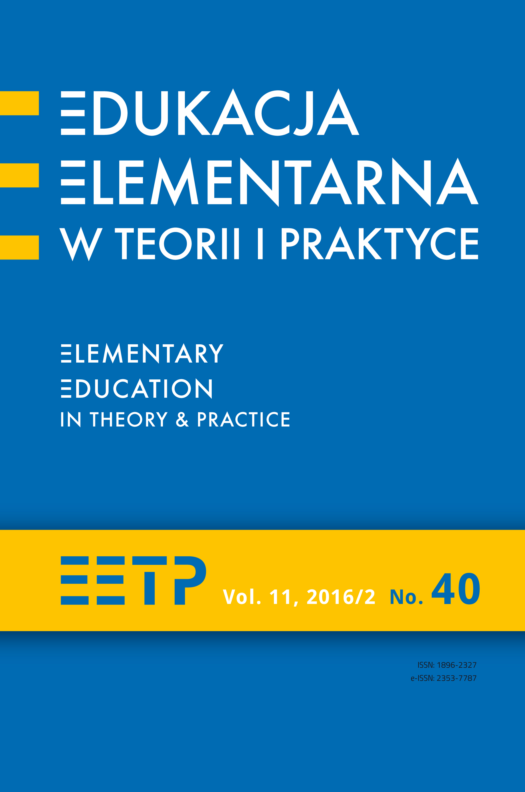 Tendencies and Directions of Changes in Contemporary Preschool and Elementary Education Cover Image