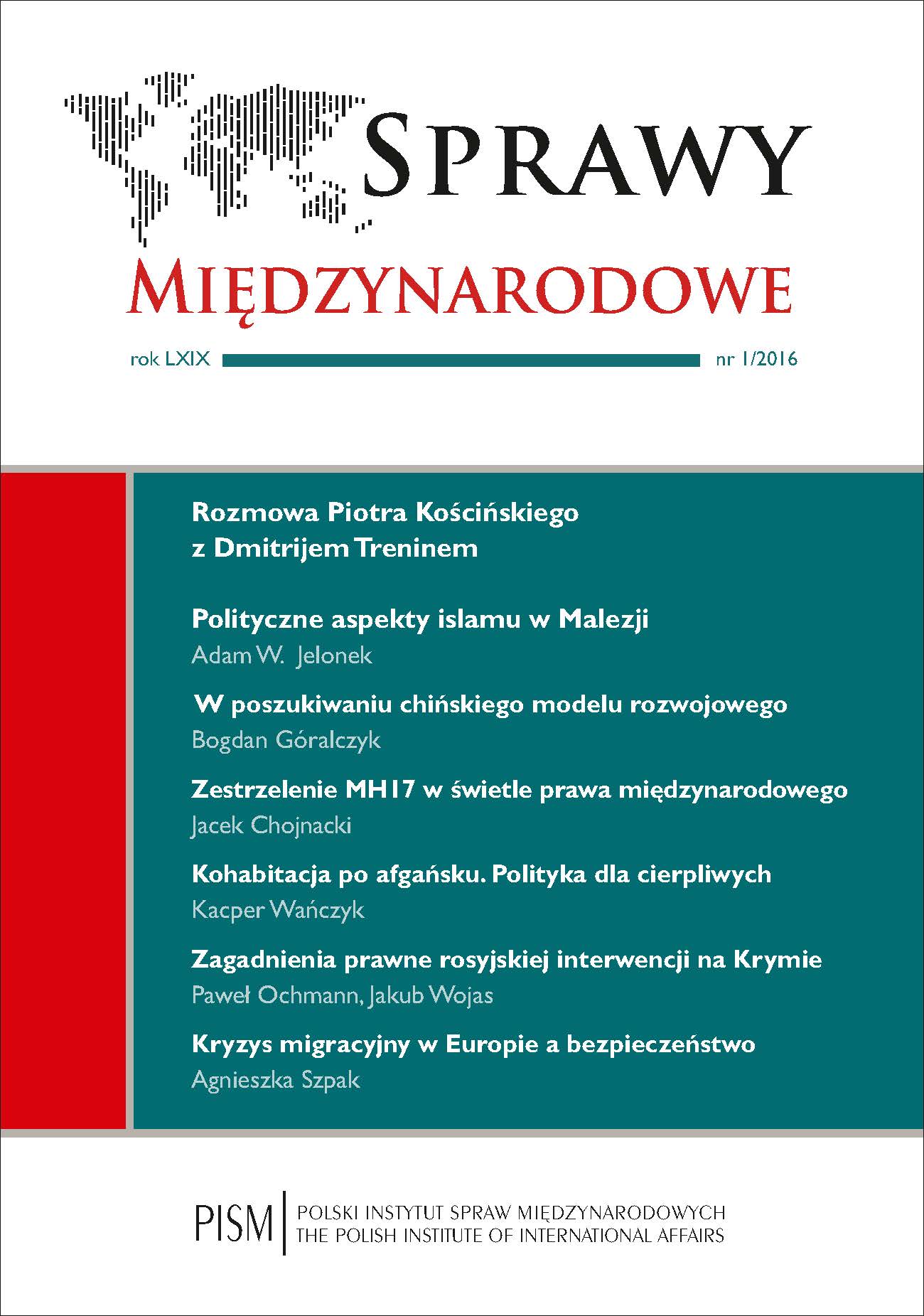 Migration Crisis in Europe: Implications for Security Cover Image