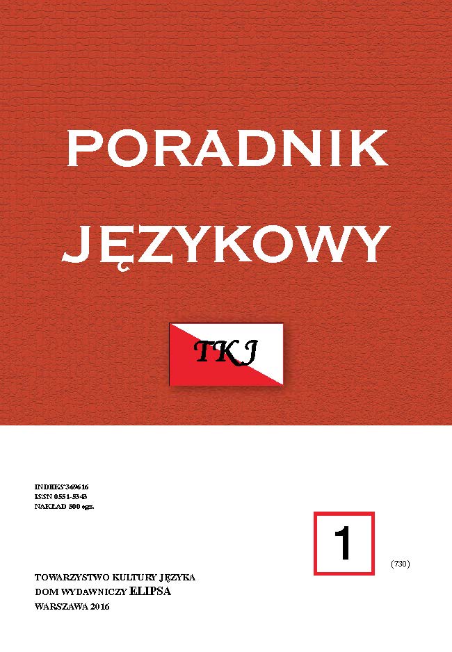 Topicality of certain theoretical ideas and concepts by Professor Witold Doroszewski in the area of semantics
and word formation Cover Image