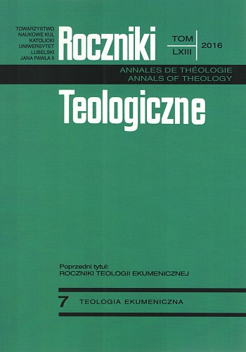 Ecumenism of Polish Evangelical Milieu Cover Image