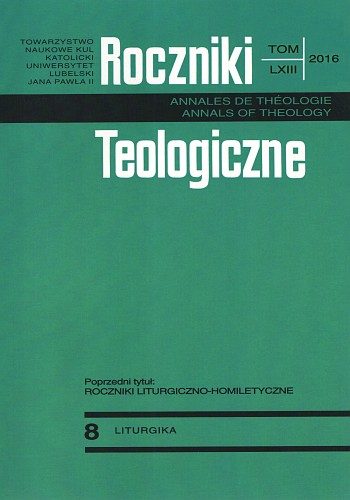 Overview of the Liturgical Bibliography of Selected Polish Periodicals from the 2014 Cover Image