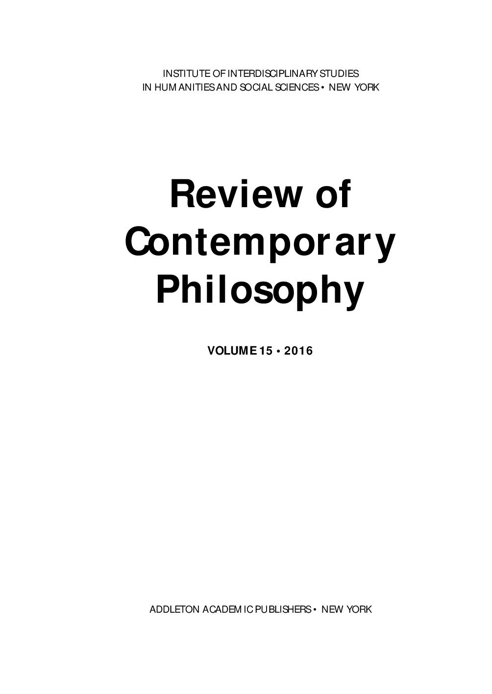 THE FORMATION OF SCIENTIFIC CONCEPTS IN  BENEDETTO CROCE’S EPISTEMOLOGY IN THE LIGHT OF  THE IDEALIZATIONAL CONCEPTION OF SCIENCE Cover Image