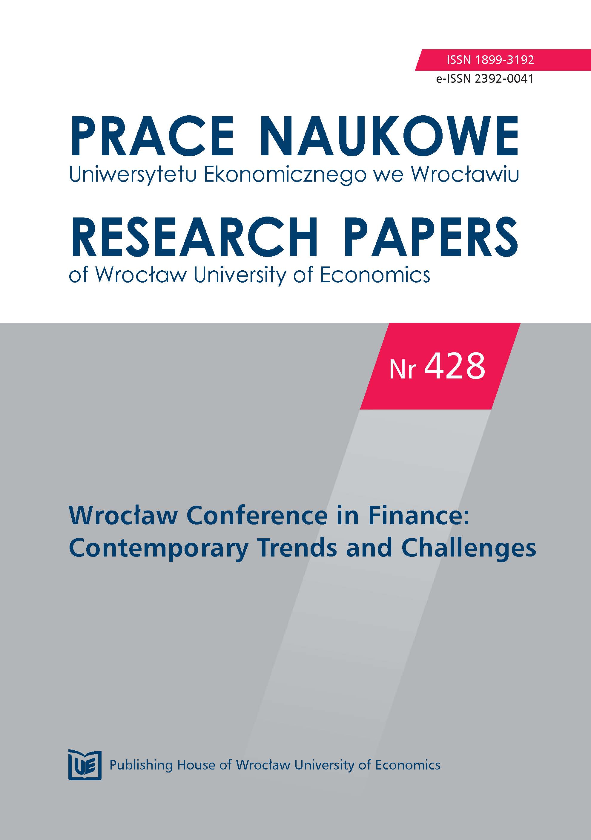 The impact of the brand value on profitability ratios – example of selected companies listed on the Warsaw Stock Exchange Cover Image
