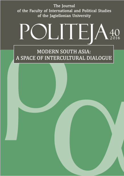 Modern South Asia: a Space of Intercultural Dialogue and a Distinct Area of Research. Editors’ Preface Cover Image