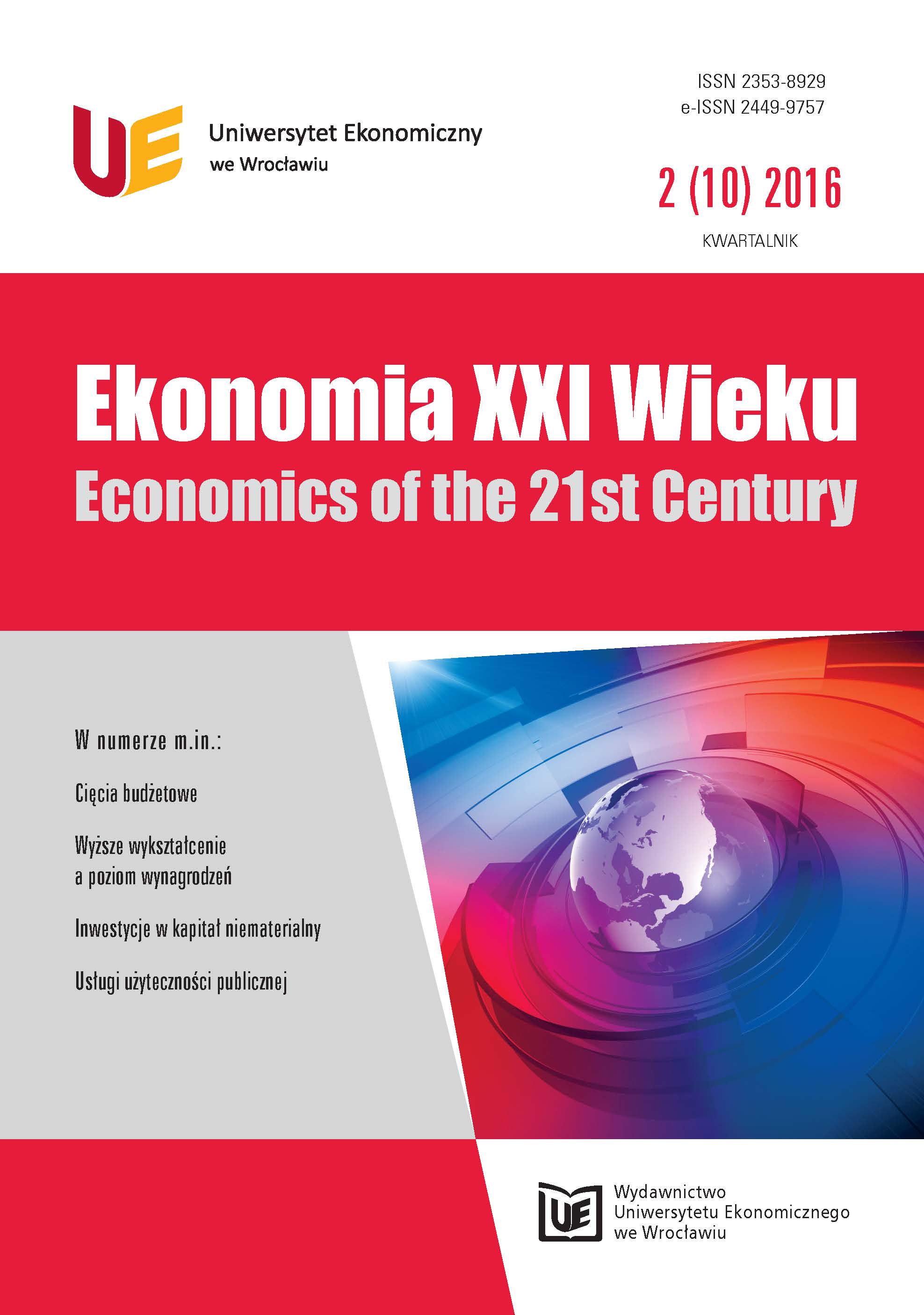 Influence of higher education on the general level of remuneration in the enterprises sector in Poland in the years 2005-2014 Cover Image