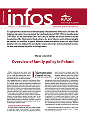 Polska polityka rodzinna w latach 1989–2015. Próba podsumowania