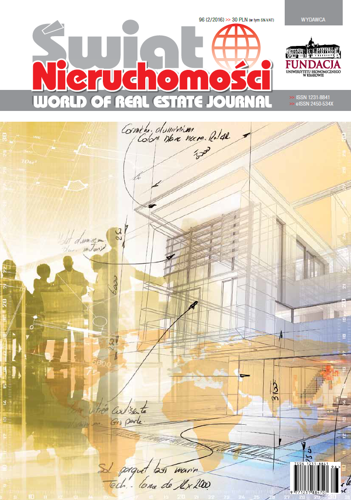 The Transformations of the Use of Land Property by the Institutions of Science and Higher Education in Krakow in the Years 1983-2012 (Illustrated with an Example of the Former Cadastral District - Śródmieście) Cover Image