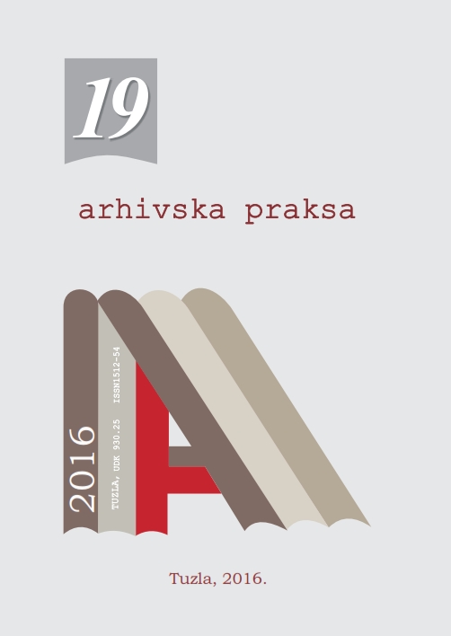 ROLE AND FUNCTION OF ARCHIVAL LIBRARY - EXPERIENCES OF THE ARCHIVE OF SERBIA Cover Image