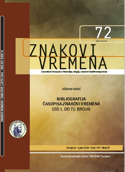 Bibliography of journal Signs of the time (from 1. to 71. number) Cover Image
