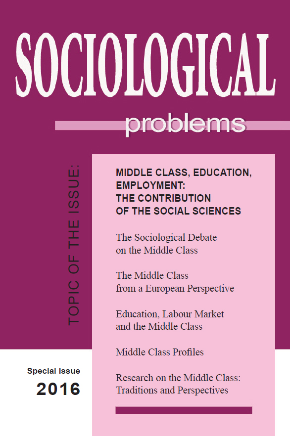 Changes in Subjective Middle Class Identification in Some Post-communist European Countries (1990–2009/10) Cover Image