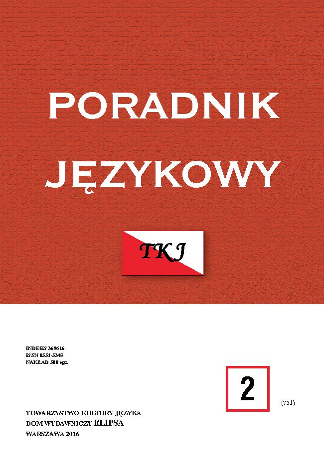 TA SAMA, LECZ NIE TAKA SAMA POLSZCZYZNA POLAKÓW Z ZAGRANICY, CUDZOZIEMCÓW I RODZIMYCH UŻYTKOWNIKÓW JĘZYKA