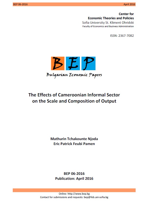 The Effects of Cameroonian Informal Sector on the Scale and Composition of Output Cover Image