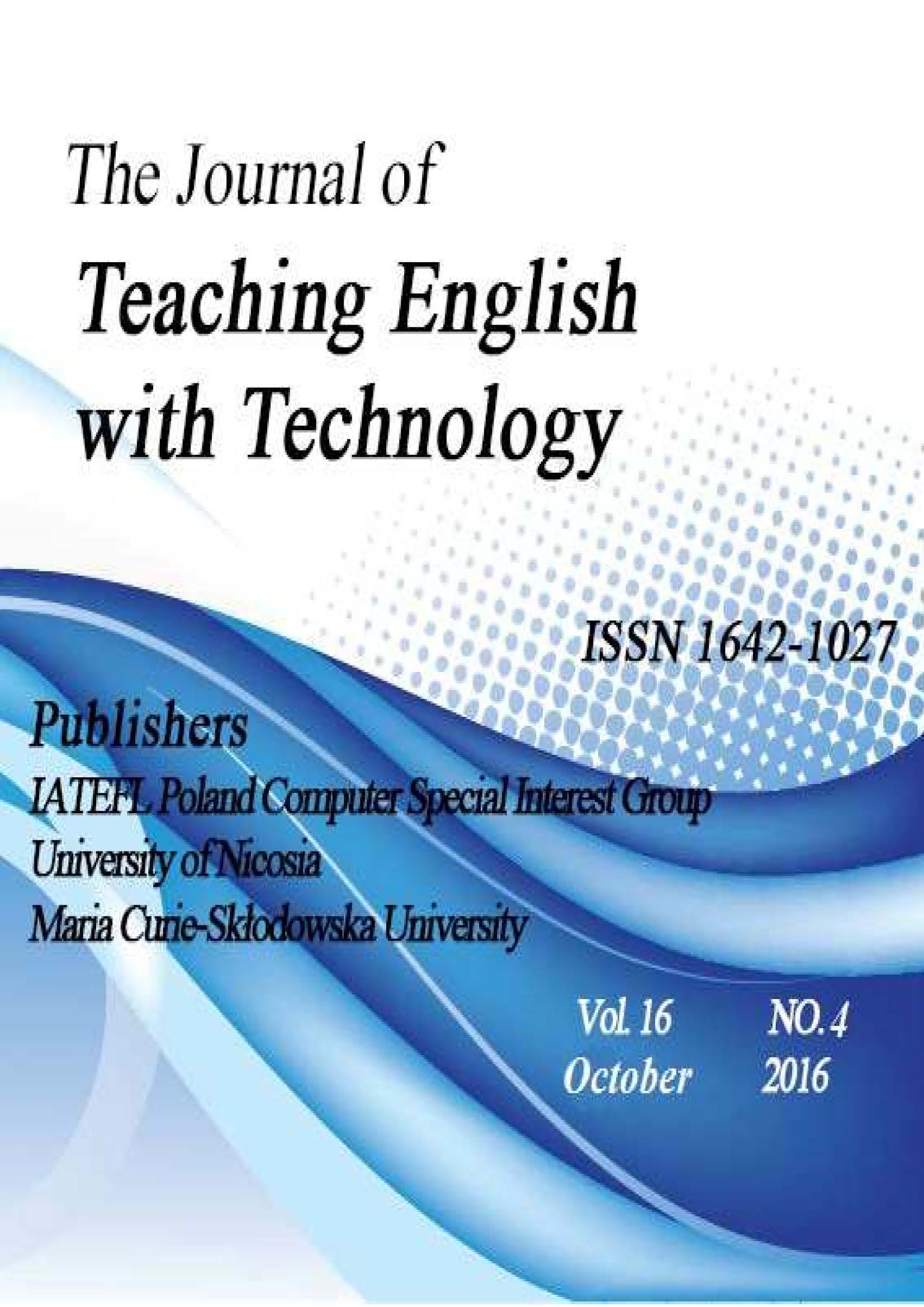 BLENDED E-LEARNING AS A REQUIREMENT FOR TEACHING EFL IN A THAI ACADEMIC CONTEXT Cover Image