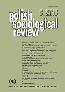 Game of the City Re-negotiated: the Polish Urban Re-generation Movement as an Emerging Actor in a Strategic Action Field