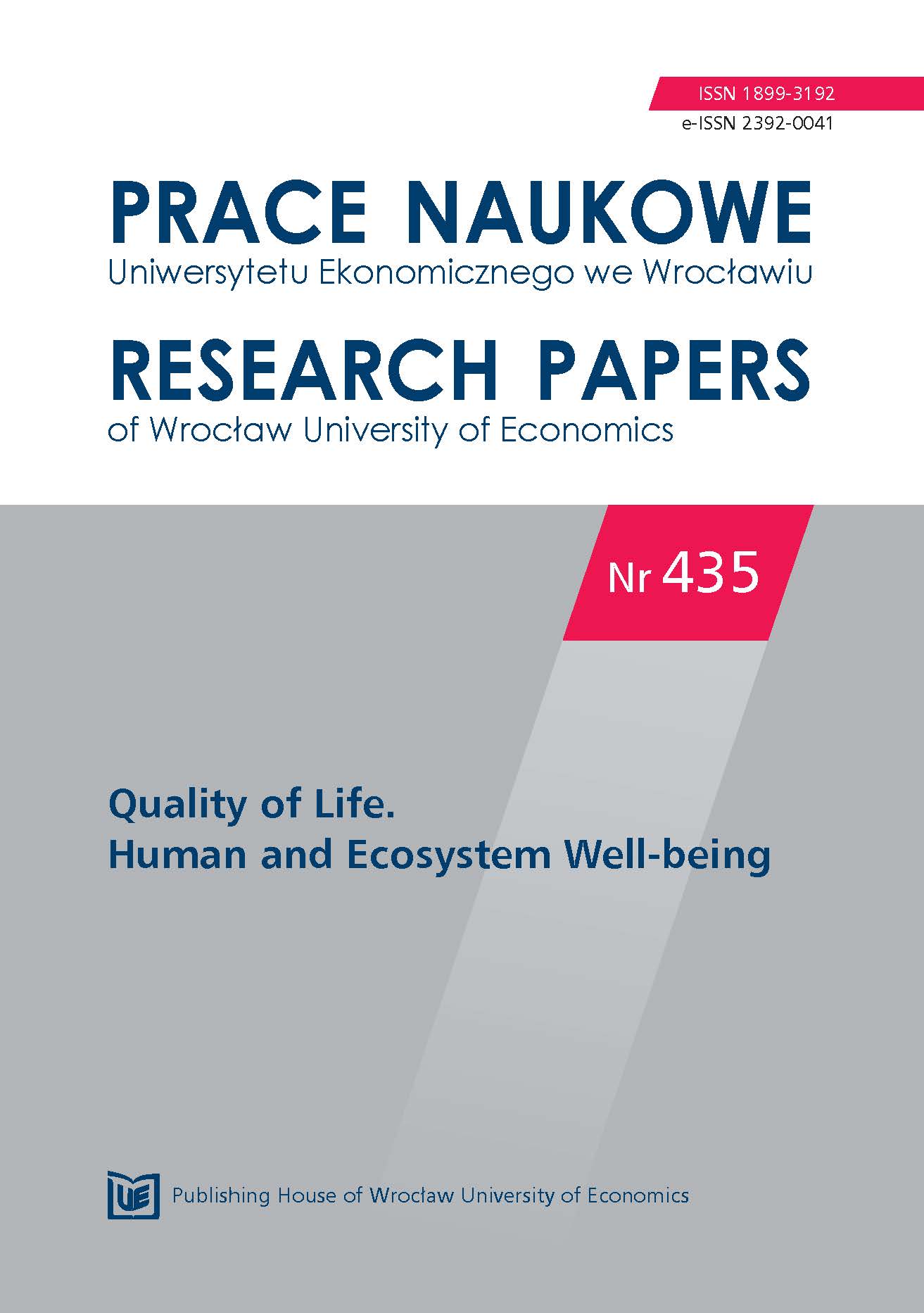 The quality of life of the aboriginal rural people 60+ in Poland. Selected research results, 2014 Cover Image