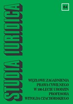 Wpływ prac badawczych Profesora Witolda Czachórskiego na ewolucję odpowiedzialności państwa za szkody wyrządzone wykonywaniem władzy publicznej