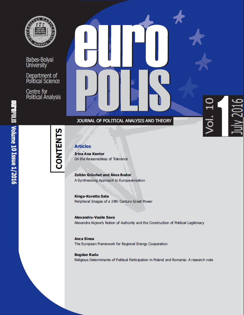 RELIGIOUS DETERMINANTS OF POLITICAL PARTICIPATION IN POLAND AND ROMANIA: A research note Cover Image