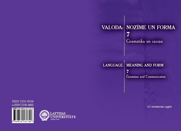 Secondary predication in the Baltic languages: a preliminary overview