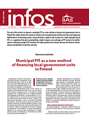 Municipal PIT as a new method of financing local government units in Poland Cover Image