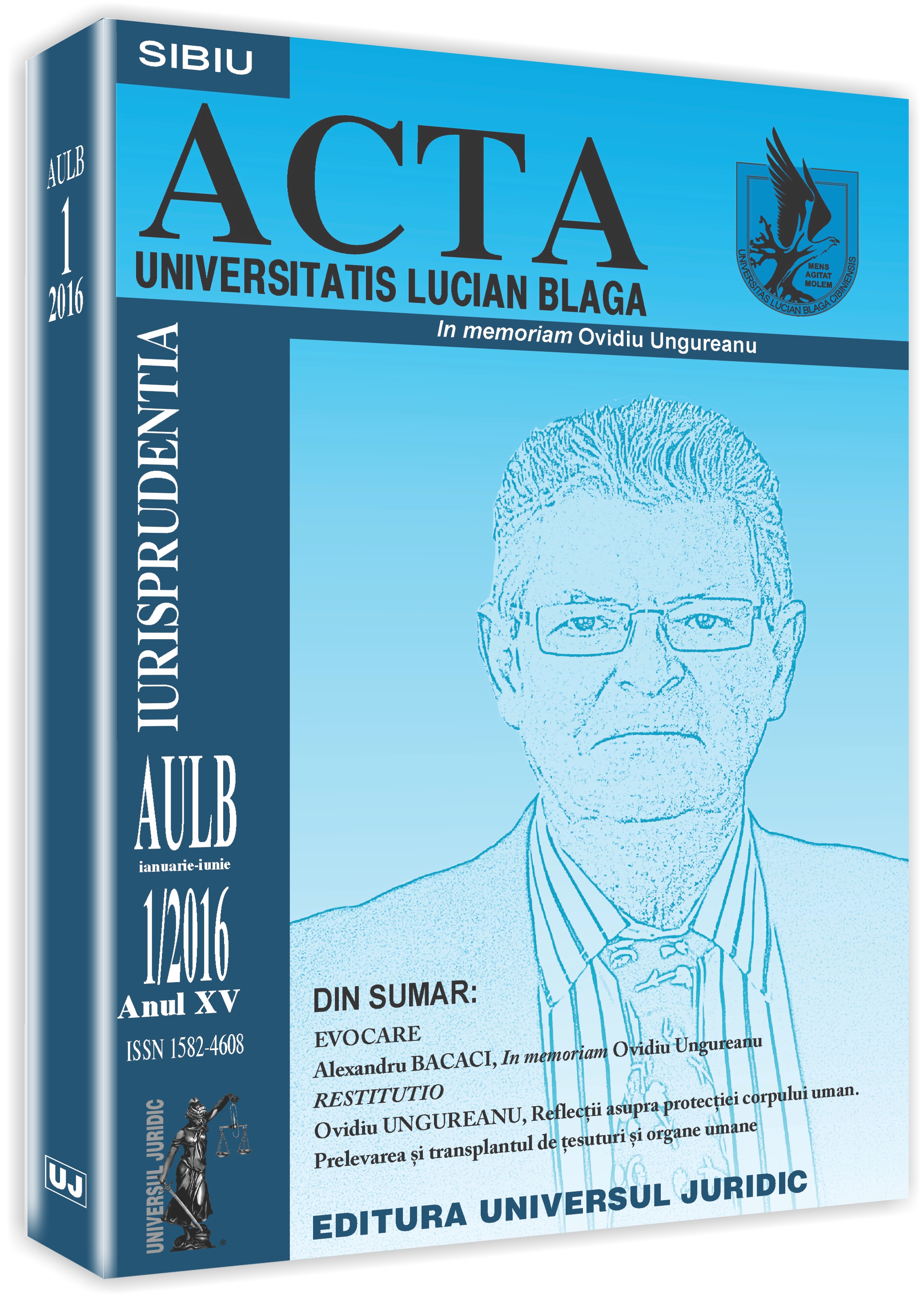 In memoriam Ovidiu Ungureanu Cover Image