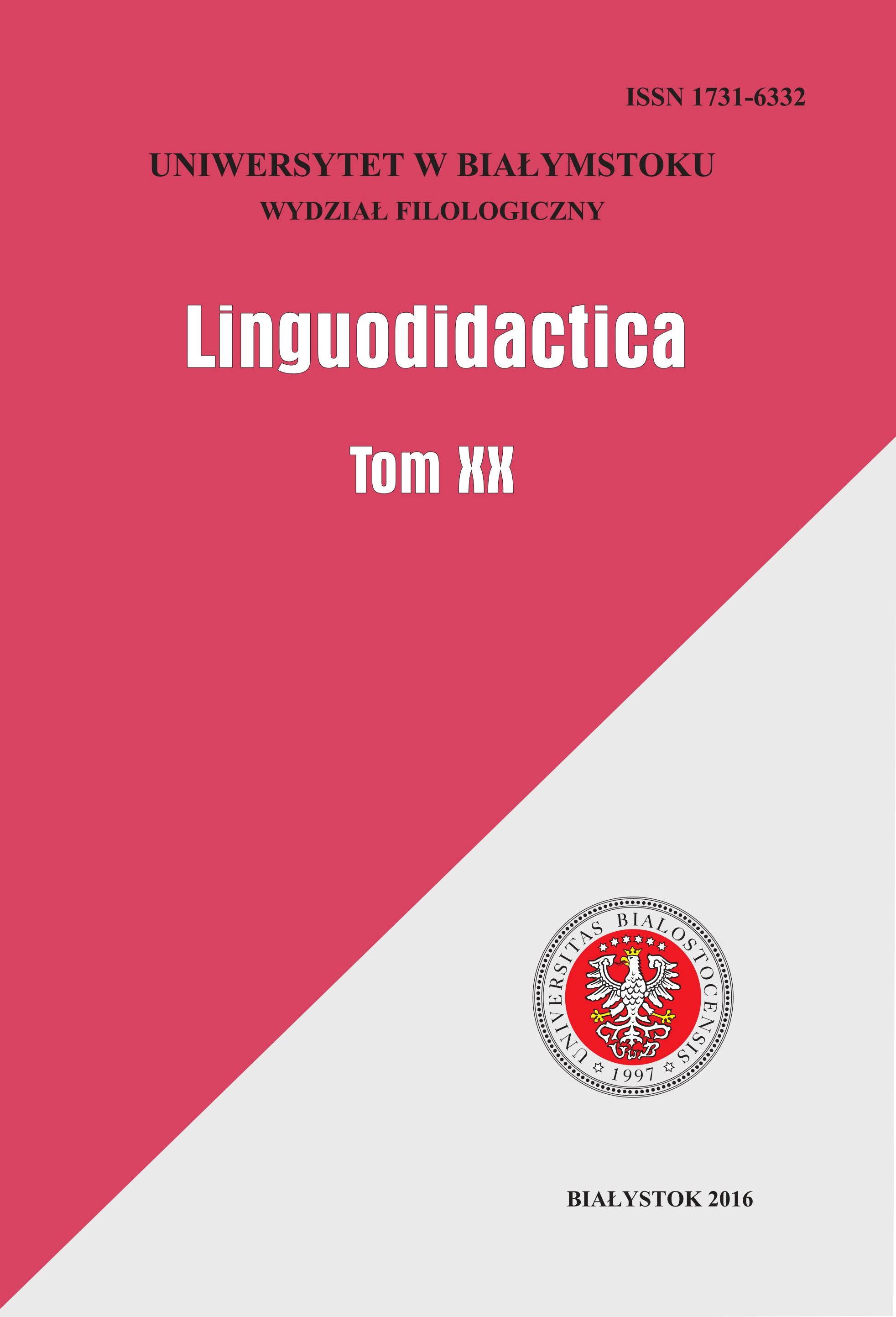 Bilingual model of speech generation and quantization of linguistic information as effective means of teaching grammar during Russian philology studies Cover Image