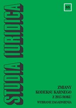 SUSPENSION OF THE EXECUTION OF THE PENALTY RELATING TO THE AMENDMENT TO THE PENAL CODE OF THE REPUBLIC OF POLAND ENTERING INTO FORCE ON 1 JULY 2015 AND ON 15 APRIL 2016. SELECTED ISSUES Cover Image