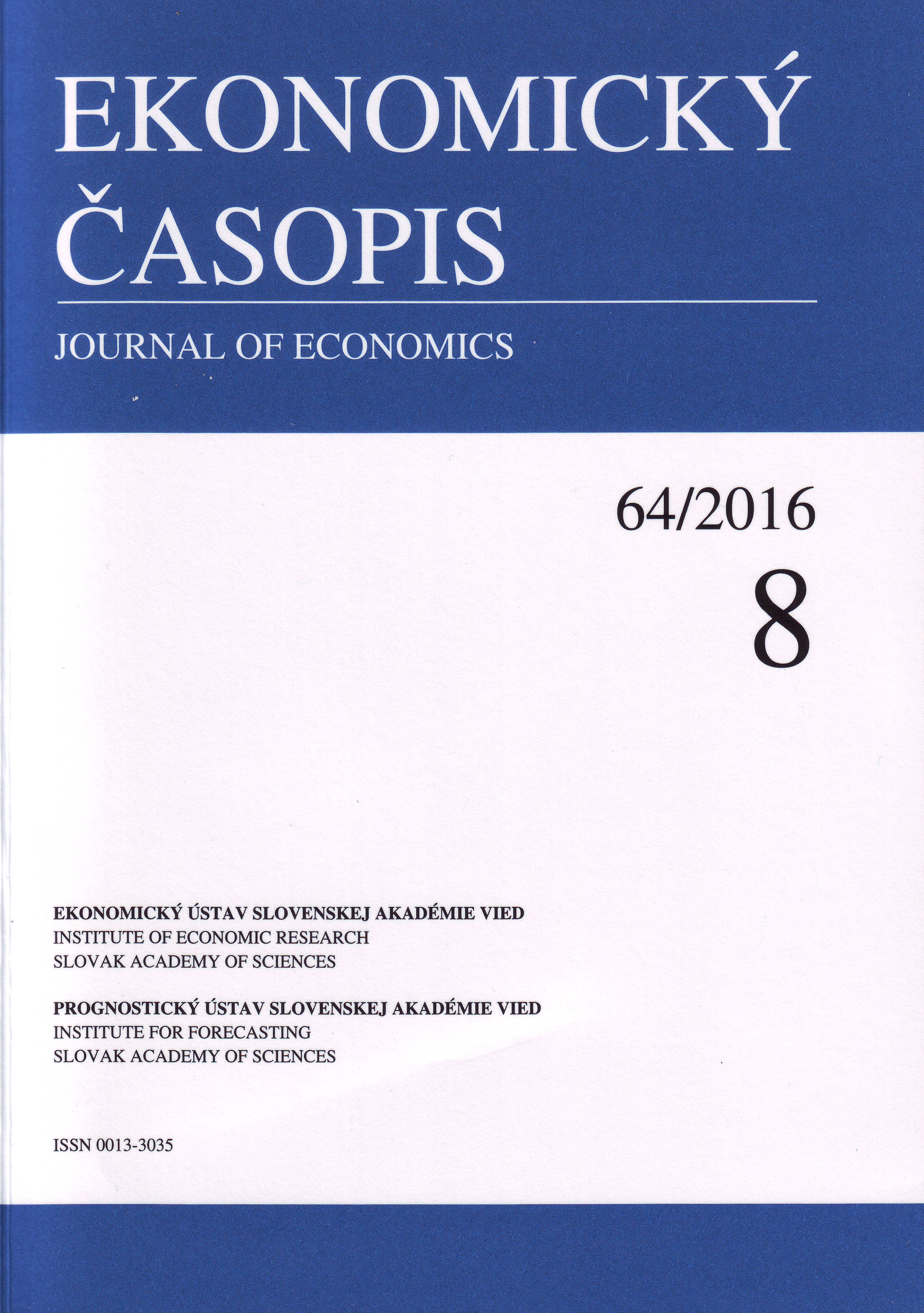Perception of the Reform of the Tax System in the Slovak Republic by Business Entities and Financial Administration Cover Image