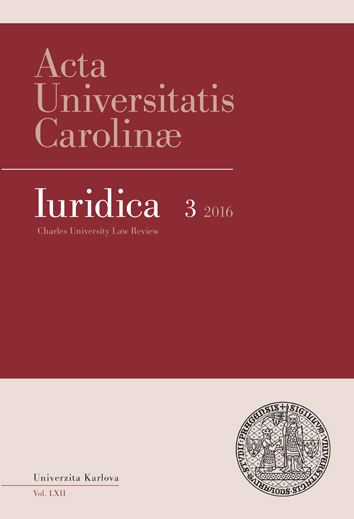 Comparation of Insurance of the Guarantee for the Case of Insolvency of the Travel Agency with the Legal Regulation of the Compulsory Insurance of Liability Cover Image