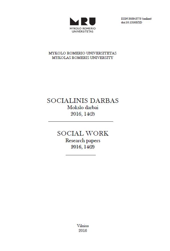 SOCIALINIŲ DARBUOTOJŲ, DIRBANČIŲ SU SOCIALINĖS RIZIKOS ŠEIMOMIS, POŽIŪRIS Į PROFESINĘ RIZIKĄ