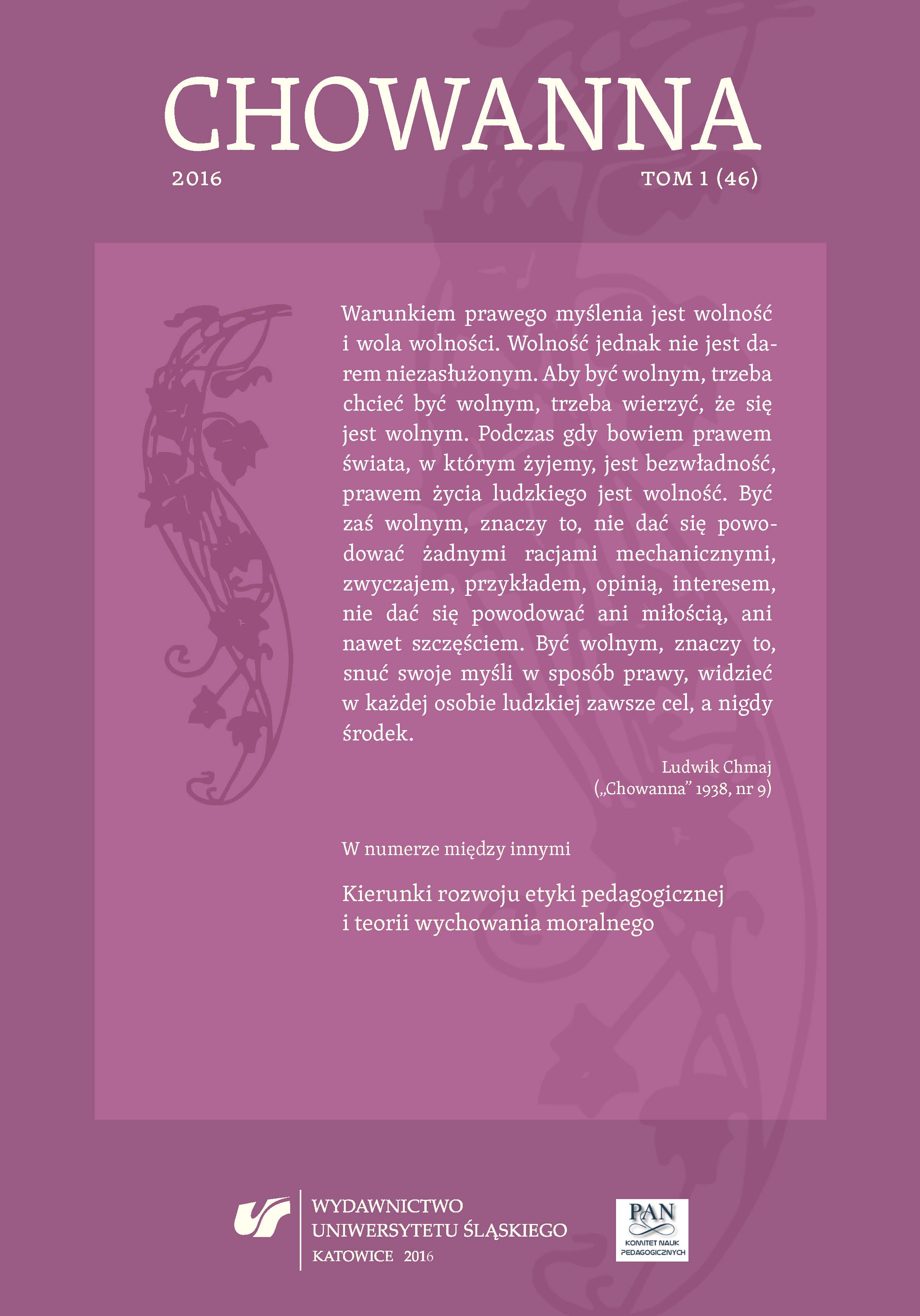 Reviews, Announcements, Polemics: Gregory Bateson in Poland. The Account of the First Batesonian Symposium Entitled “The Invisible Environment: Ecology as a Discourse in Humanities” (Dąbrowa Górnicza, 13–15 May 2016) Cover Image