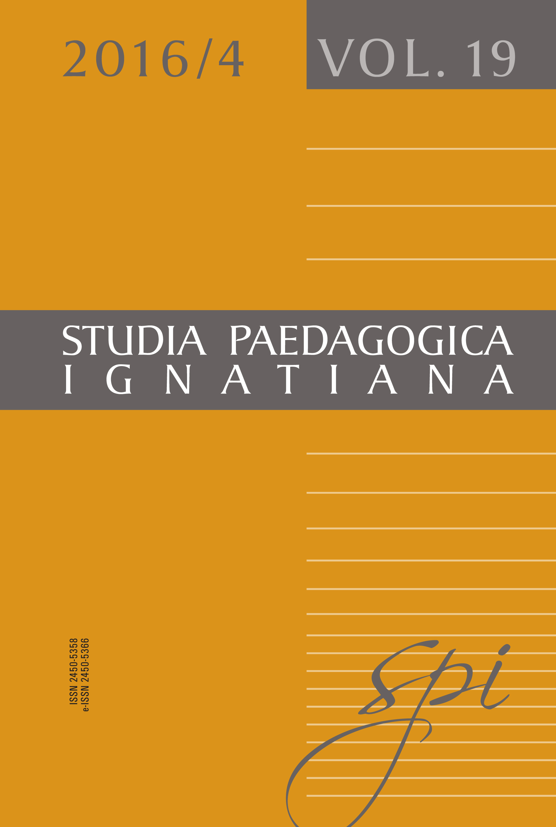 A Report of the International Summer School in Philosophy and Education “Education and the Hermeneutics of the Self”, Cracow, May 23–27, 2016 Cover Image