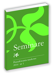 A Report on the Functioning of the Salesian Society Seminary in Cracow in the Seminary Year 2014/2015 Cover Image