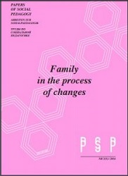 The vision of the family functioning in the perspective of young people from dysfunctional environments Cover Image