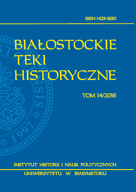 Jewish community in Białystok at the decline of its existence Cover Image