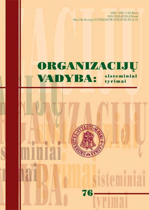 Darbuotojų pasitenkinimas veiklos vertinimu: suvokto veiklos vertinimo teisingumo ir veiklos vertinimo ypatumų empirinė analizė