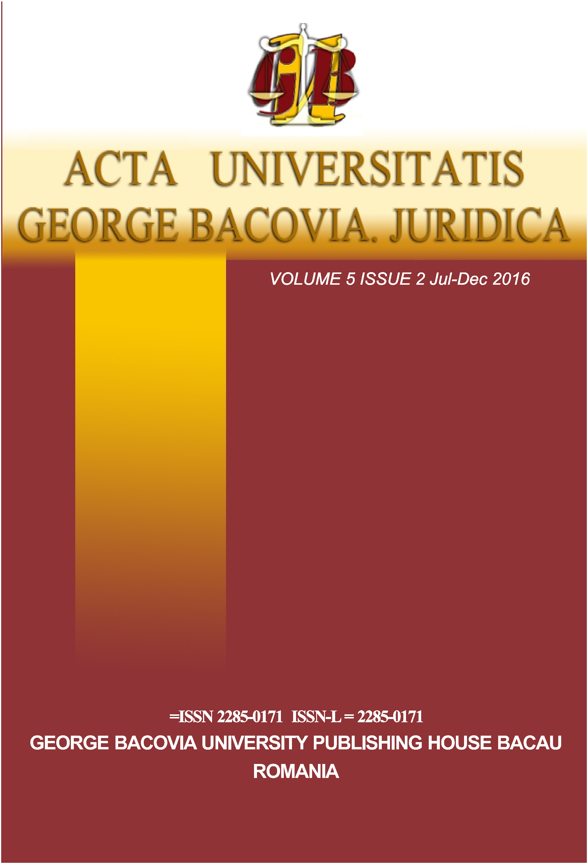 Interference of criminal
legislation and criminal
procedure law in some cases
of suspension of the
individual employment
contract Cover Image