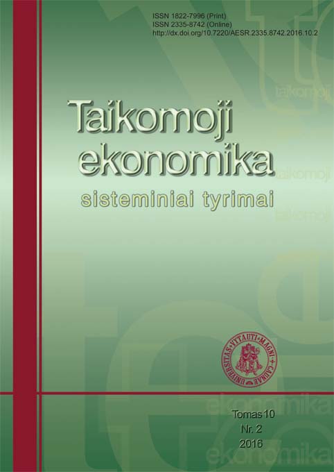 Korupcijos lygio poveikio šešėlinės ekonomikos paplitimo mastui vertinimas