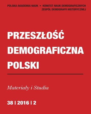 The Censuses Carried out by the Civilian-Military Order Commission of the Cracow Voivodeship as a Source for Demographic Research, Exemplified by the Proszowice County Cover Image