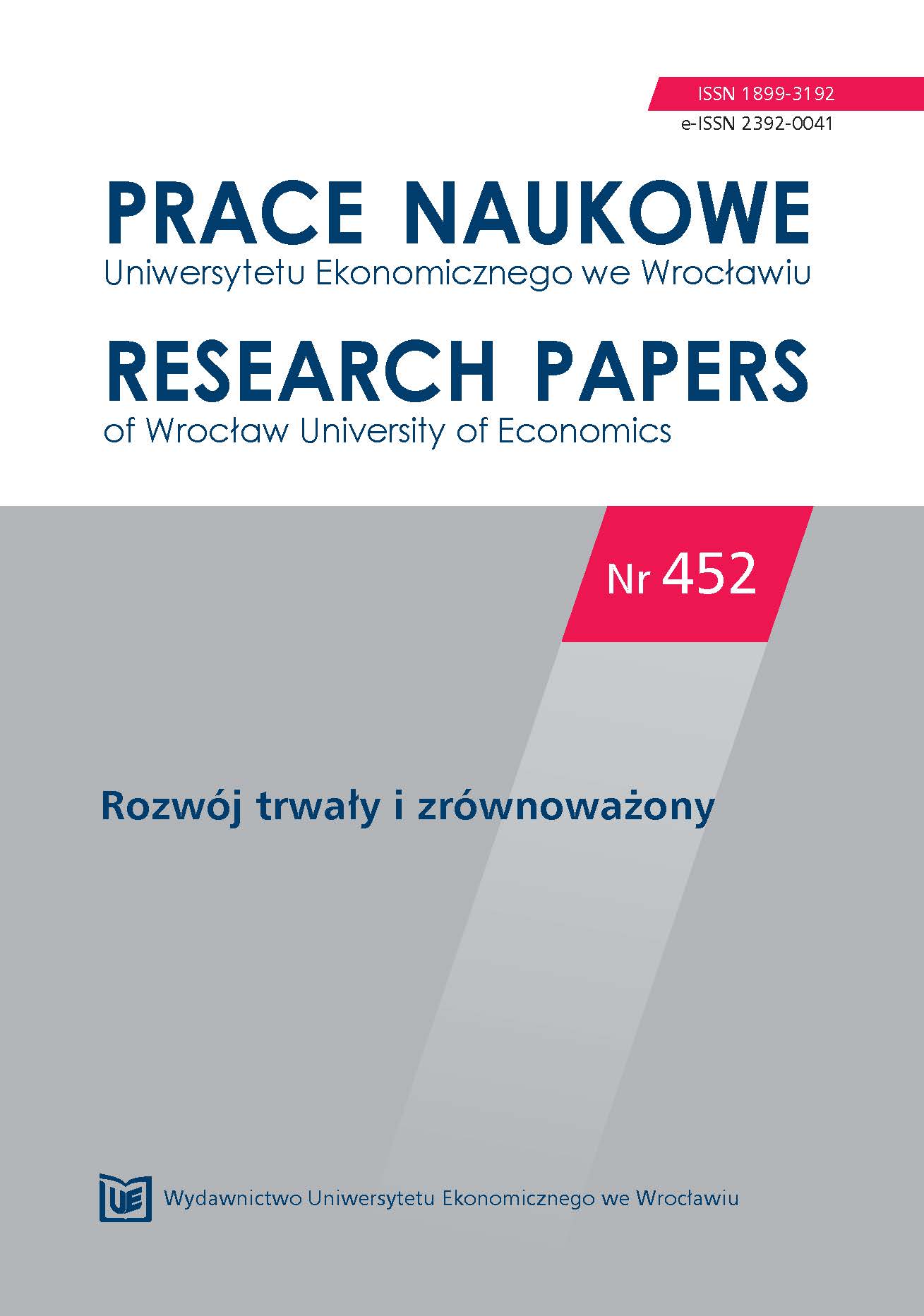 Current trends of relationships between eco- nomy and environment in Poland in a pressure – state – response framework Cover Image