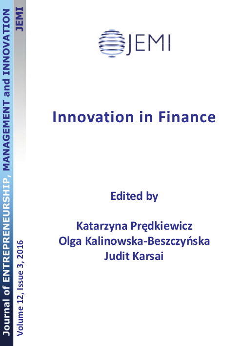 Selected Determinants of Mezzanine Financing in Poland Cover Image