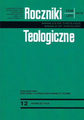 The Symbolic-Mistagogical Dimension of the Evangelizing Preaching an Example of Evangelizing Course “The New Life” Cover Image