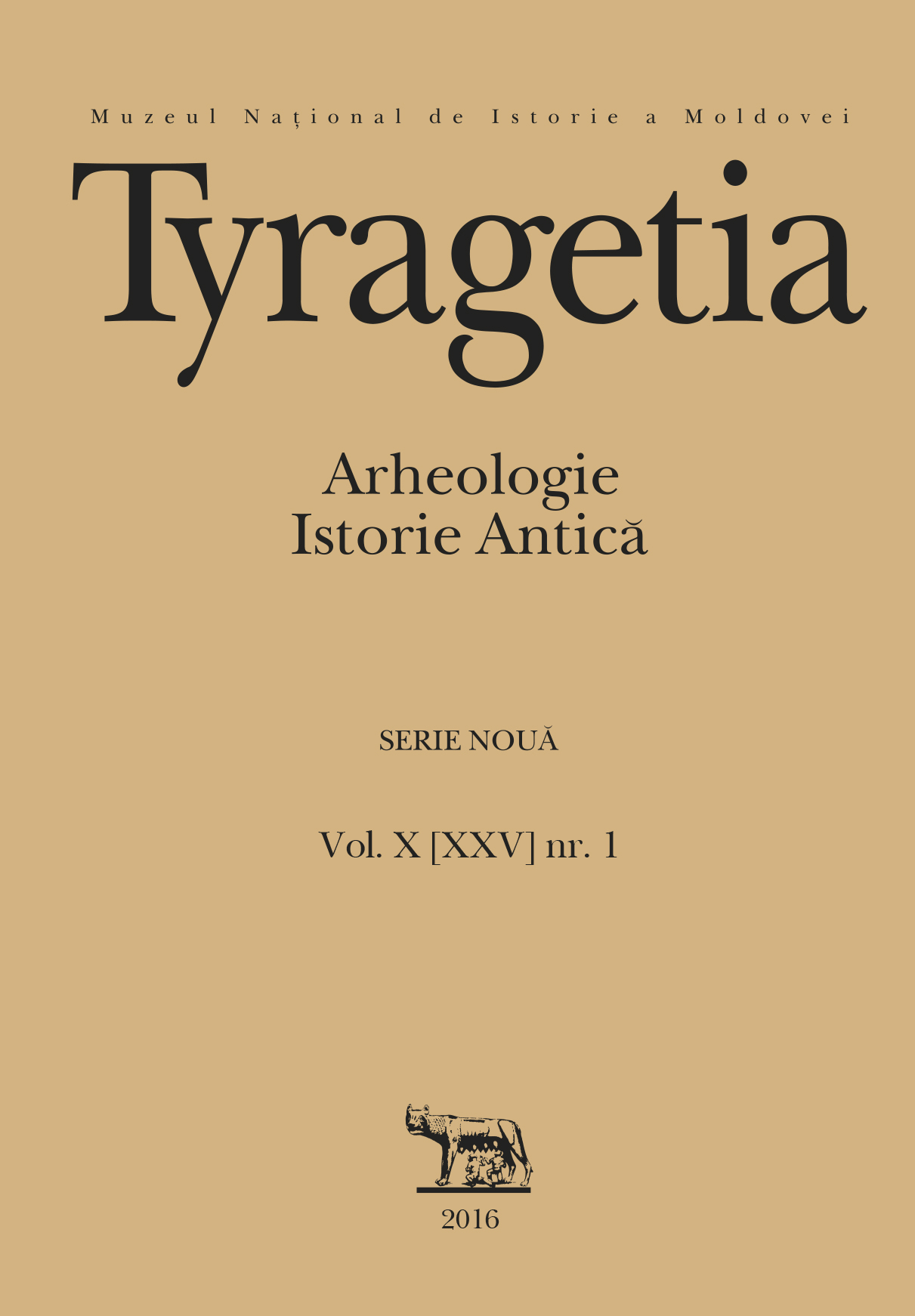 Preliminary results of the archaeological investigations in the Neolithic and Copper Age site of Nicolaevca V during the 2016 excavation season Cover Image