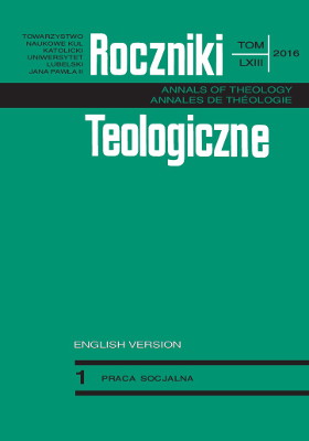 Characteristics of streetworkers’ work and work environment based on research carried out on a particular group of streetworkers