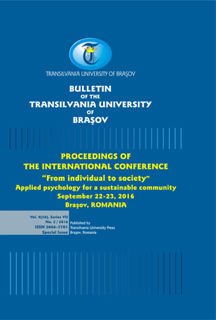 The cross-cultural perspective in Romanian psychology Cover Image