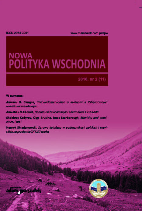 From the pages of the history and the present of Poles in Azerbaijan [review of the book Azerbejdżan-Polska. Odsłony kontaktów kulturowych] Cover Image